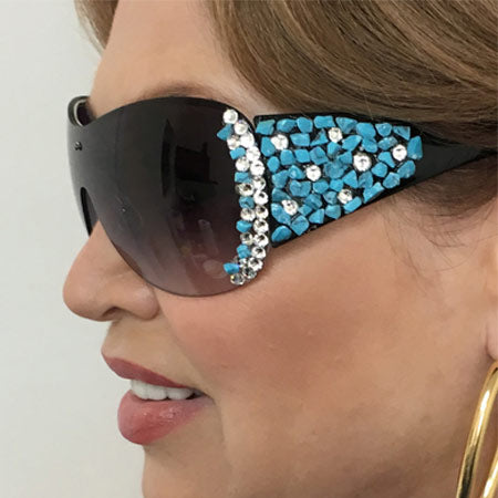 Sunglasses Replica of Prada with Turquose
